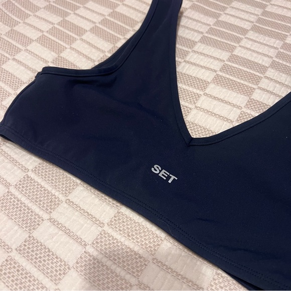 SET ACTIVE Sportbody Dip Bra | Size M | Blue - Picture 5 of 8